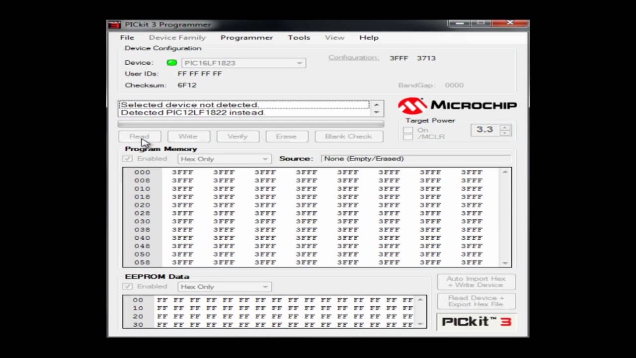 pickit 3 stand alone software